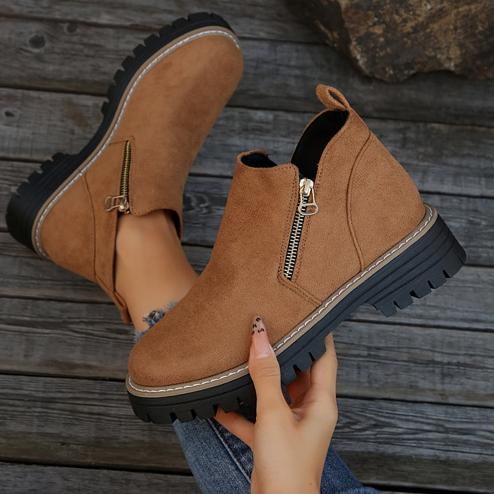 Bottes orthopédiques femme à zip et semelle antidérapante – Raely – vue 11