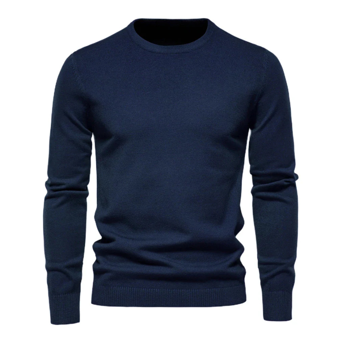 Pull homme élégant et confortable respirant – Christian – Bleu foncé