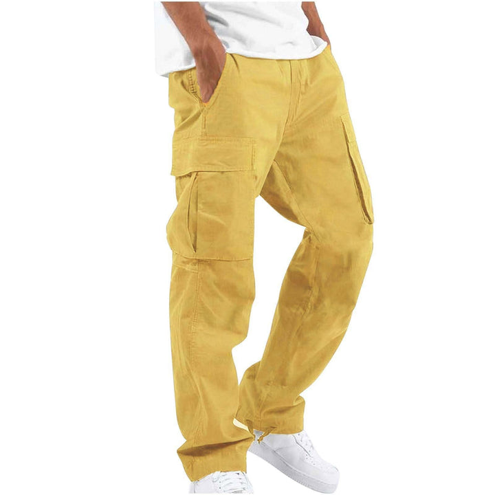 Pantalon cargo homme ample en coton mélangé à chevilles resserrables – Florian - vue 7