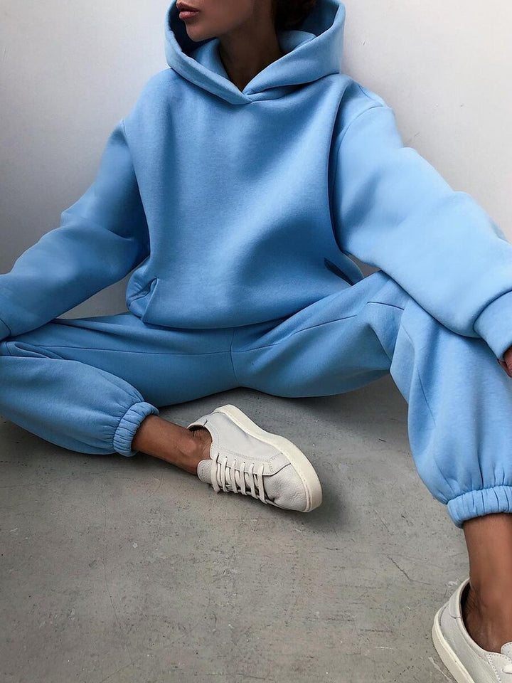 Ensemble deux pièces homme en maille à capuche – Cosy – vue 4