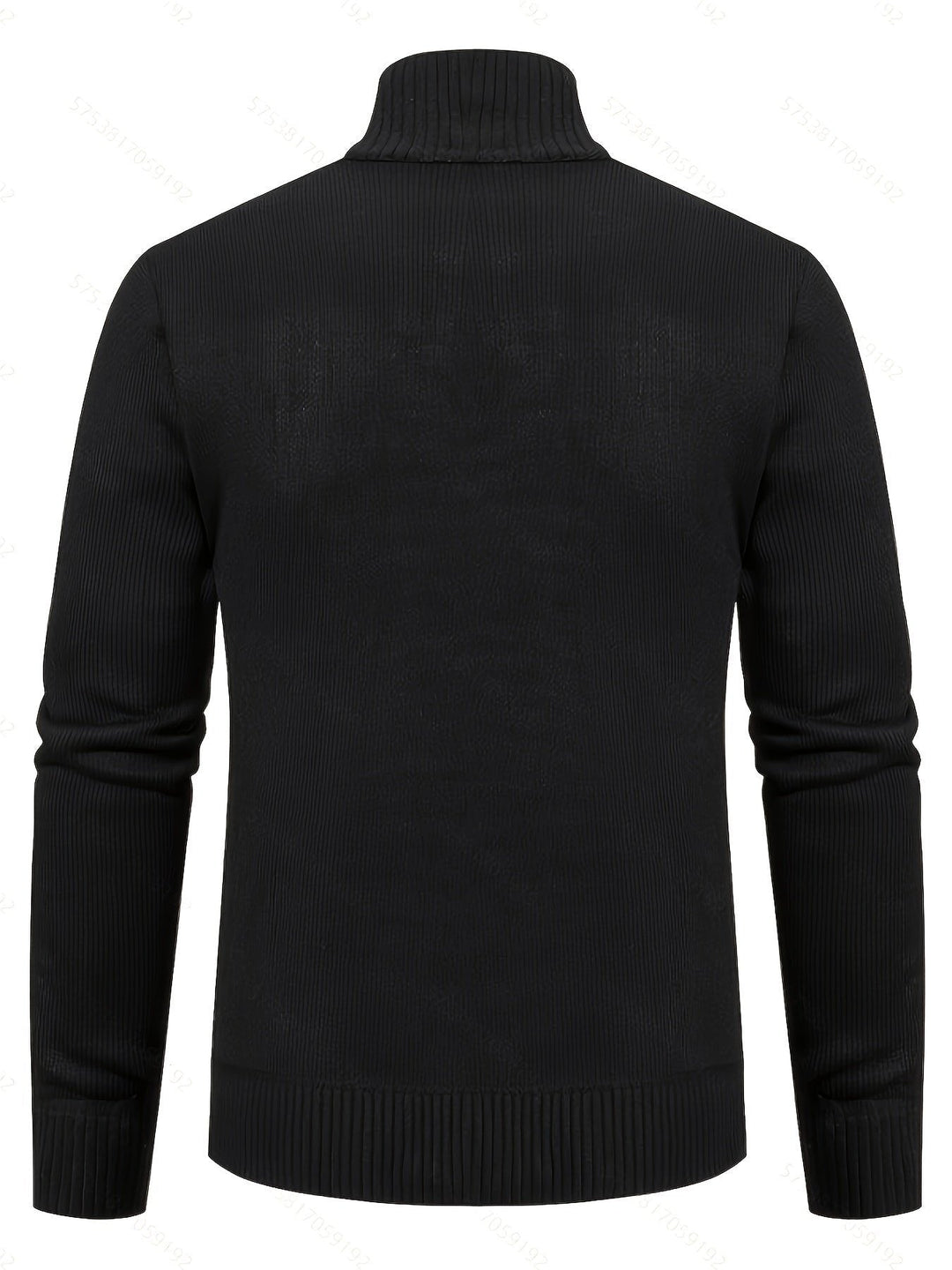 Cardigan zippé homme en maille torsadée à col montant – Henrik – vue 2