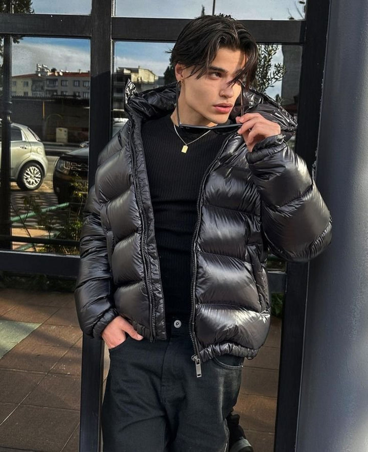 Doudoune homme chaude et moderne doublée sherpa – Liam – vue 13