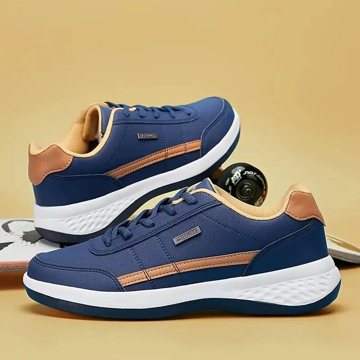 Chaussures homme orthopédiques de maintien imperméables – ArchEase – Bleu