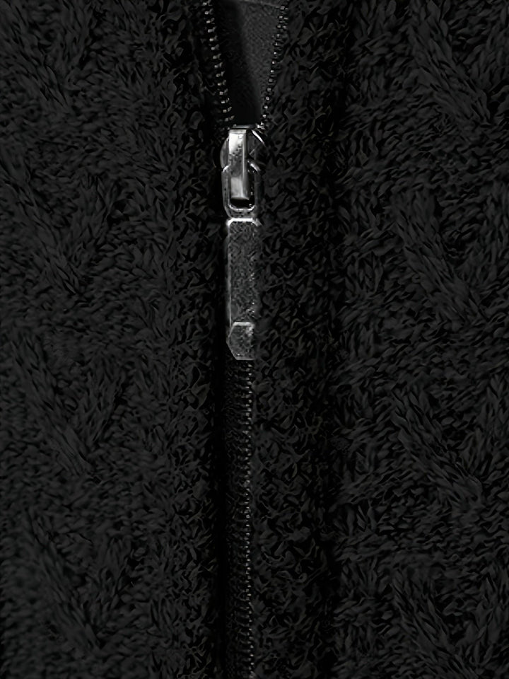 Cardigan zippé homme en maille torsadée à col montant – Henrik – vue 3