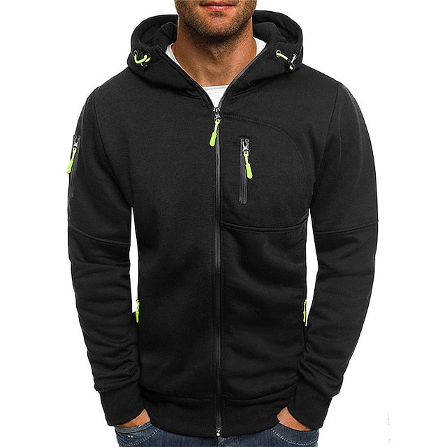 Sweat à capuche homme ultra-doux à capuche doublée – Angelo – Noir