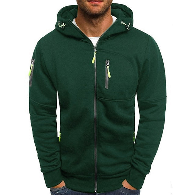 Sweat à capuche homme ultra-doux à capuche doublée – Angelo – Vert