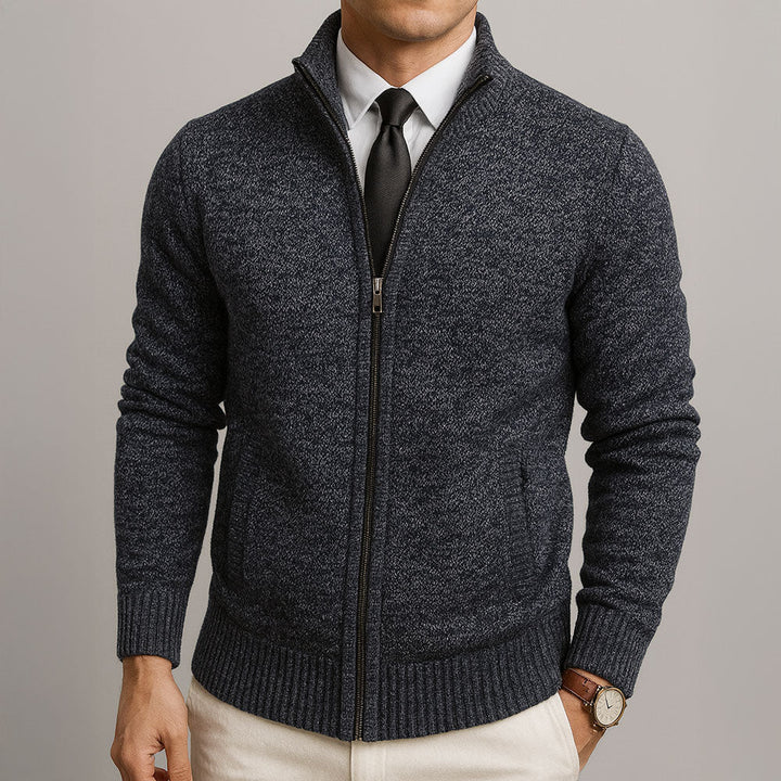 Gilet homme en laine mérinos à coupe structurée – Merino – Gris