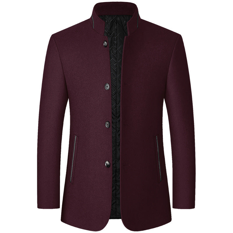 Manteau homme élégant coupe cintrée – Wentworth – Bordeaux