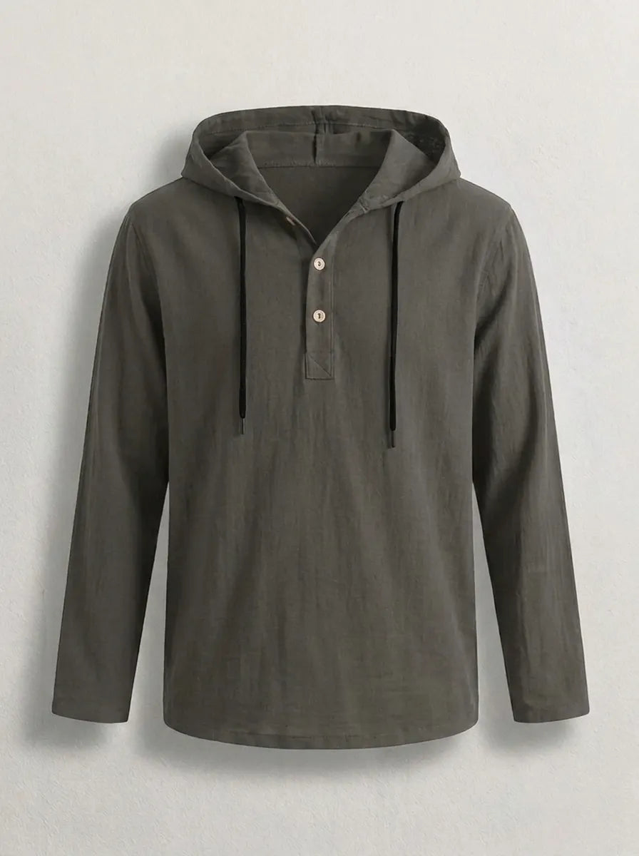 Sweat à capuche homme luxe en coton fin léger – Fabio – Dégradé