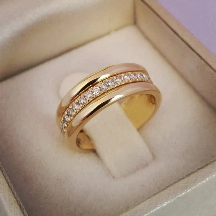 Sarah - Bague de Style Vintage avec Zirconia Sertis