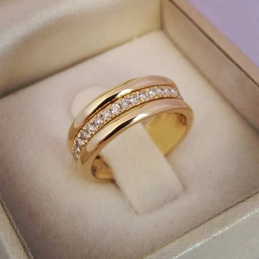 Sarah - Bague de Style Vintage avec Zirconia Sertis