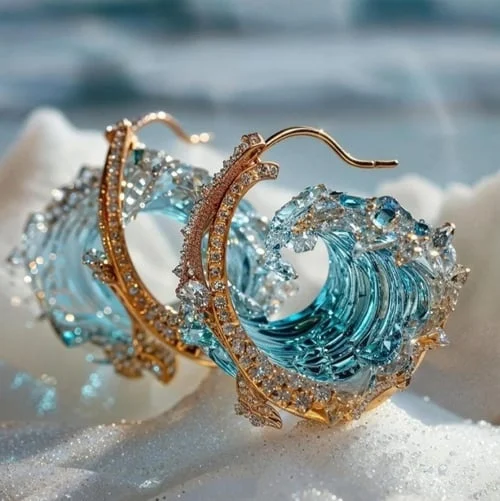 Sophia™ | Boucles d'oreilles Serment de l'Océan