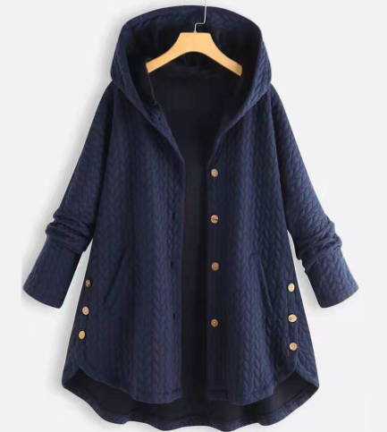 Manteau femme classique et chaud – Élégance – Bleu