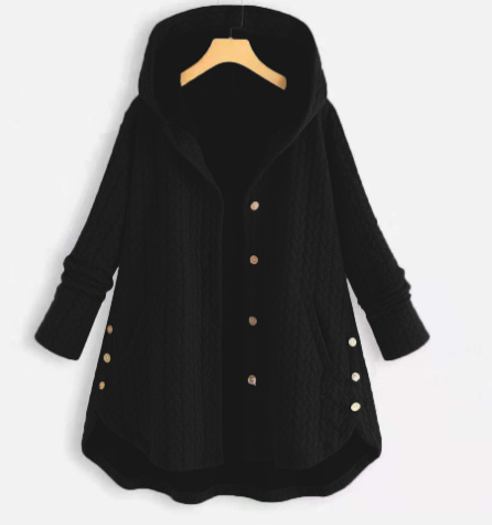 Manteau femme classique et chaud – Élégance – Noir