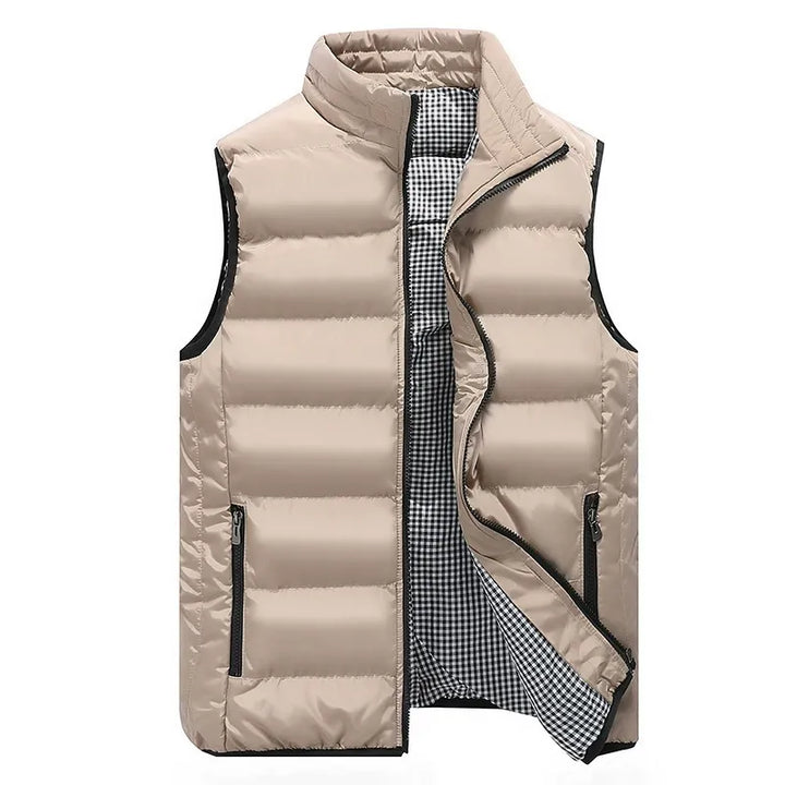 Gilet matelassé sans manches homme à poches – Outdoor – Kaki