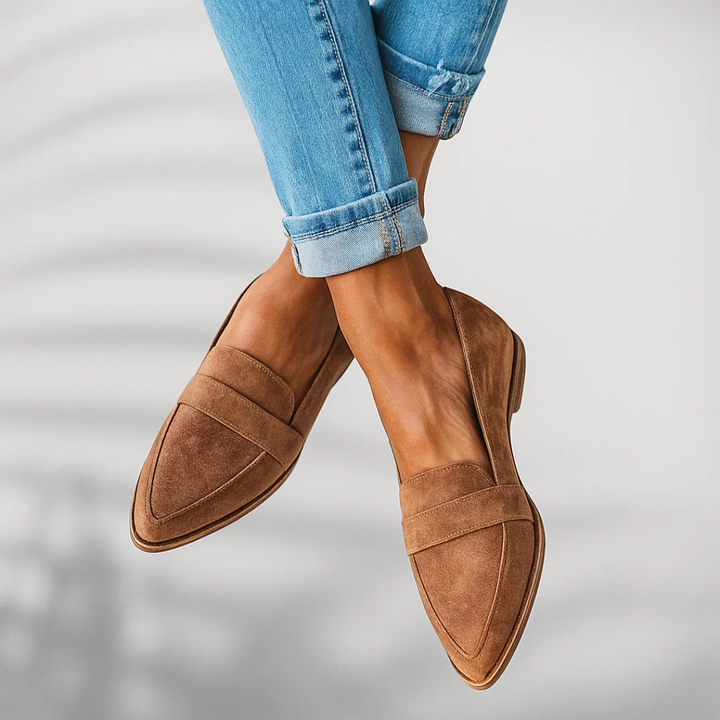 Mocassins femme orthopédiques à enfiler – Rosa – Kaki