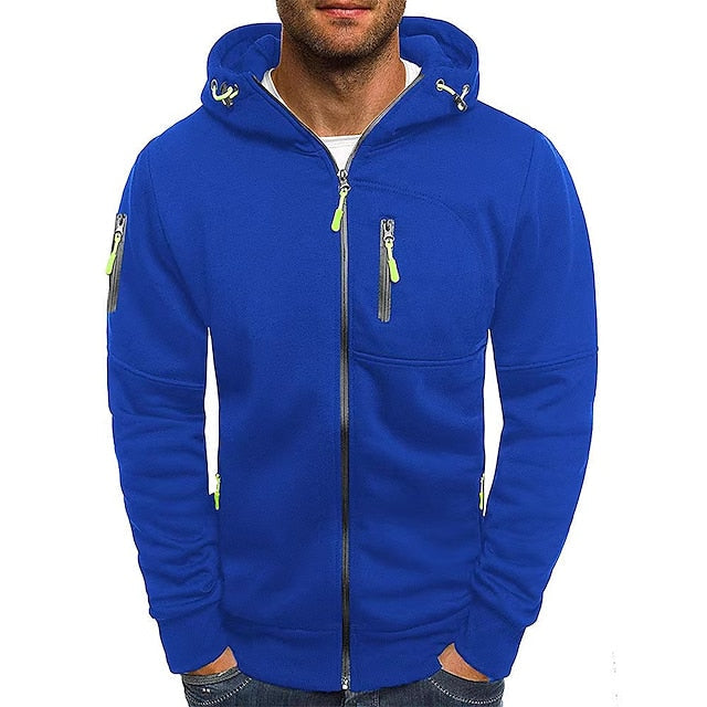 Sweat à capuche homme ultra-doux à capuche doublée – Angelo – Bleu