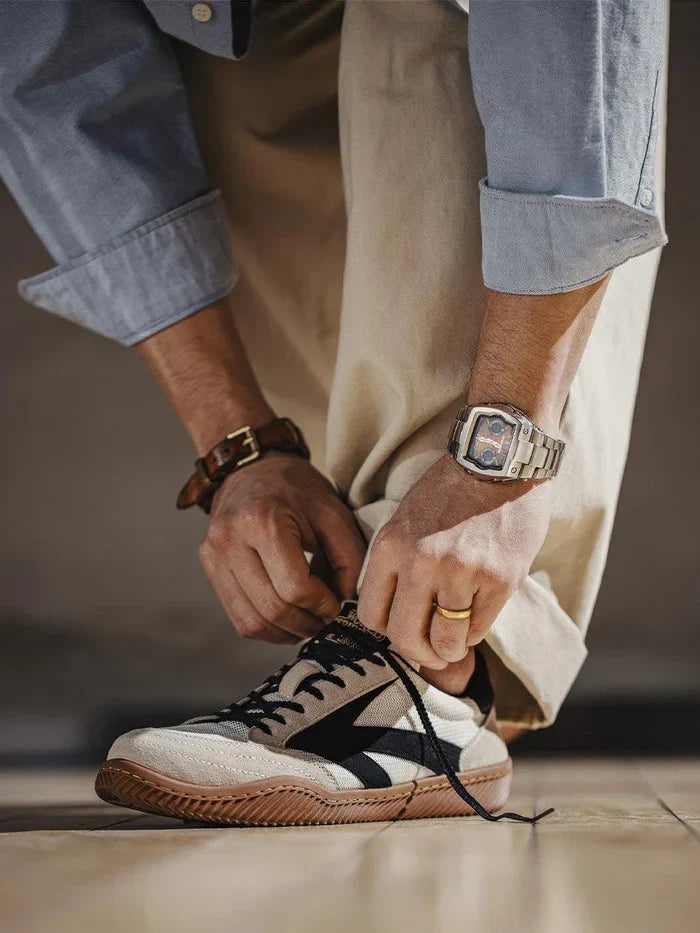 Baskets homme classiques rétro en daim style 1984 – Olympia – vue 6
