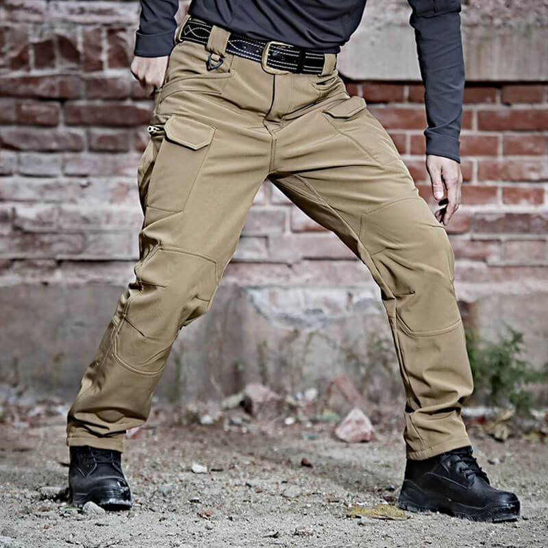 Pantalon cargo homme doublé polaire à revêtement déperlant – Romain - vue 7