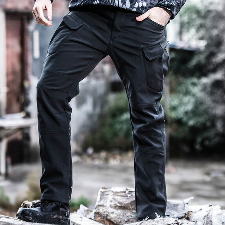 Pantalon cargo homme doublé polaire à revêtement déperlant – Romain - vue 9