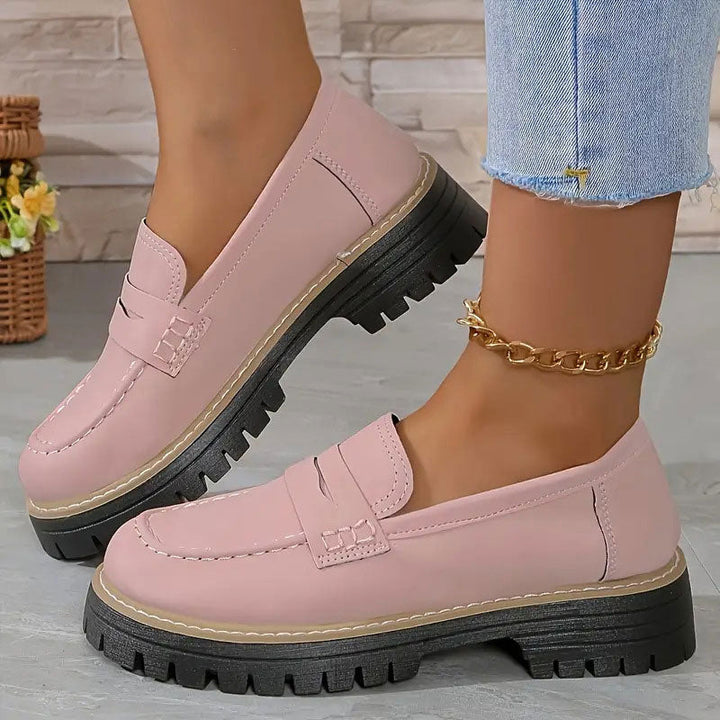 Mocassins femme orthopédiques confort à semelle compensée – Elise – vue 11