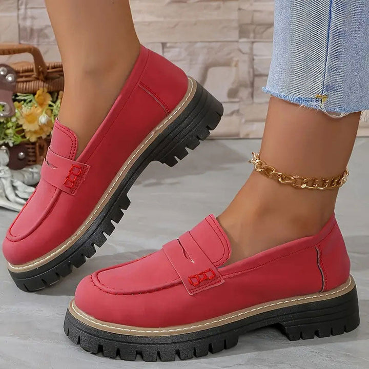 Mocassins femme orthopédiques confort à semelle compensée – Elise – vue 13