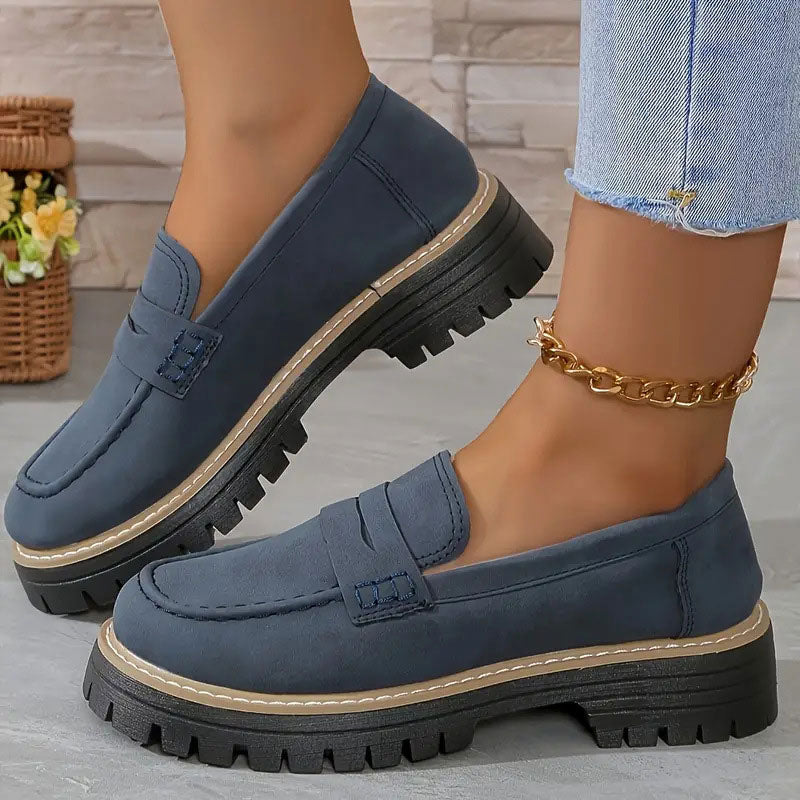 Mocassins femme orthopédiques confort à semelle compensée – Elise – vue 16