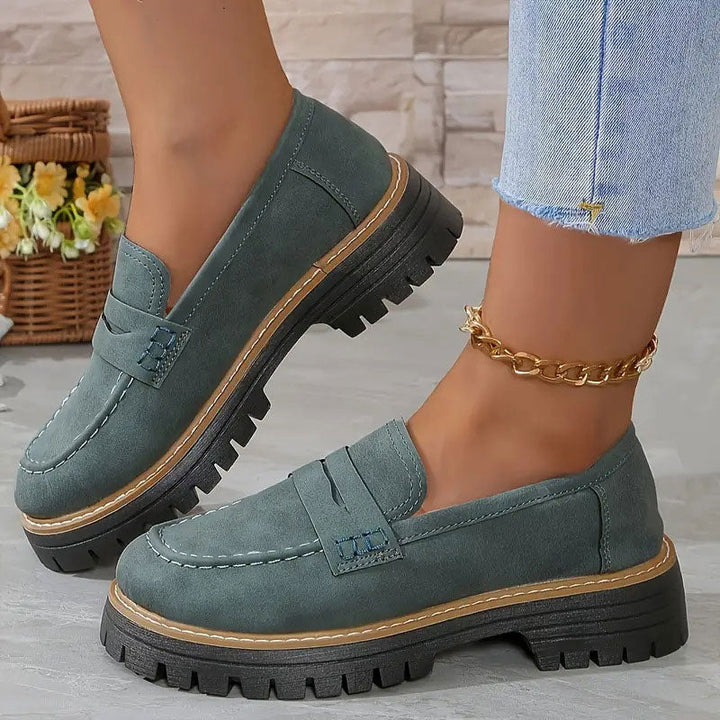 Mocassins femme orthopédiques confort à semelle compensée – Elise – vue 15