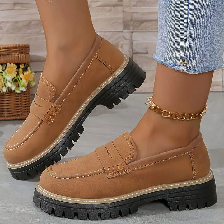 Mocassins femme orthopédiques confort à semelle compensée – Elise – vue 17