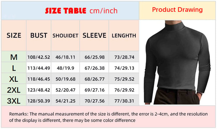 Sous-pull homme col montant coupe ajustée en maille fine – Gabriel - vue 10