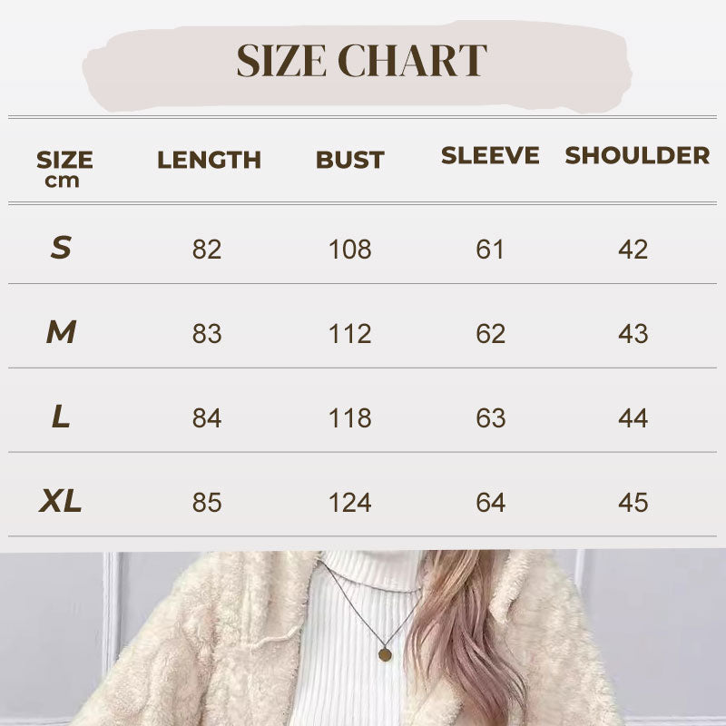 Veste femme peluche à capuche boutonnée motif torsadé – Rose - vue 8