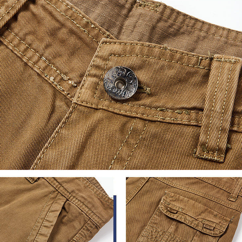 Pantalon cargo homme multi-poches en coton robuste – Nathan - vue 8