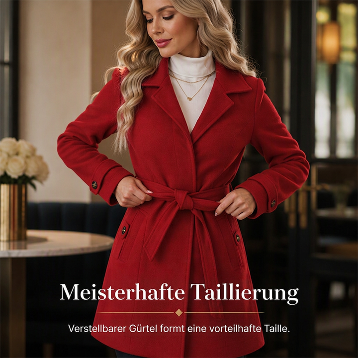 Manteau femme cintré à col revers et boutonnage simple – Charlotte - vue 5