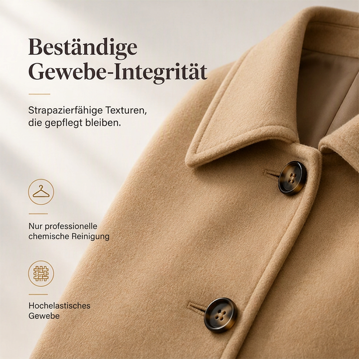 Manteau femme cintré à col revers et boutonnage simple – Charlotte - vue 8