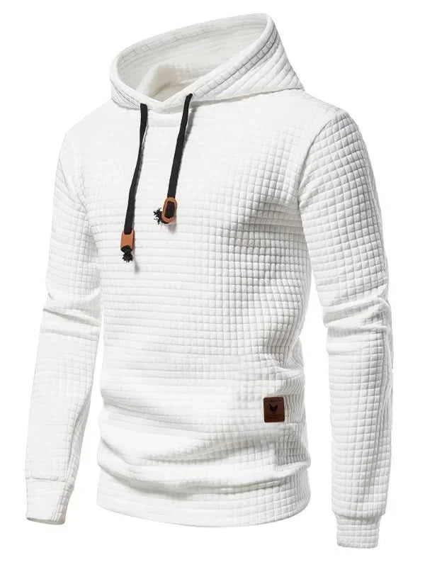 Sweat à capuche homme en maille gaufrée à passe-pouce coupe slim – Sport – vue 14