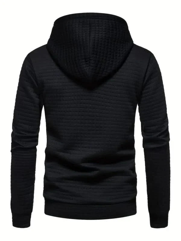 Sweat à capuche homme en maille gaufrée à passe-pouce coupe slim – Sport – vue 15