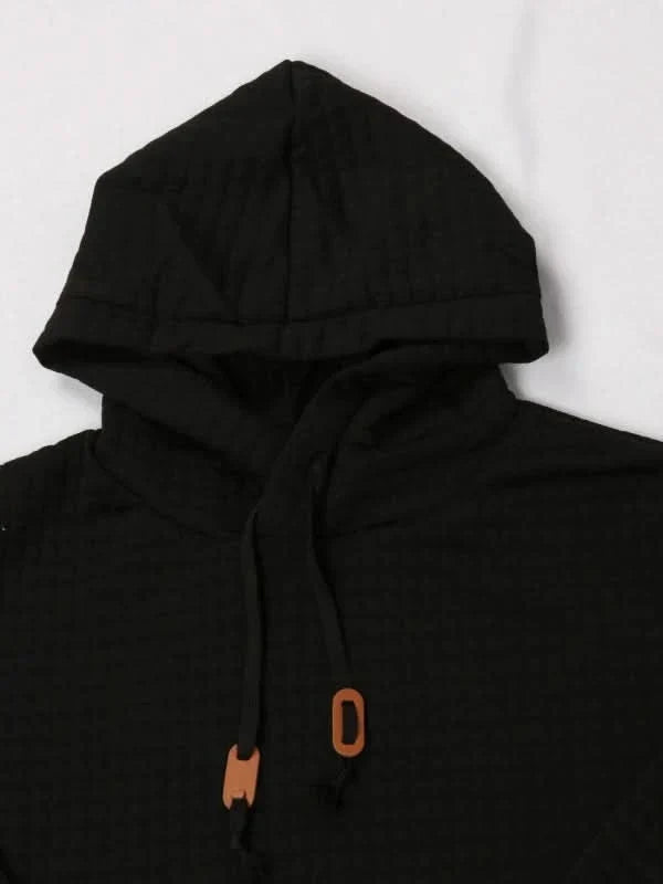 Sweat à capuche homme en maille gaufrée à passe-pouce coupe slim – Sport – vue 16