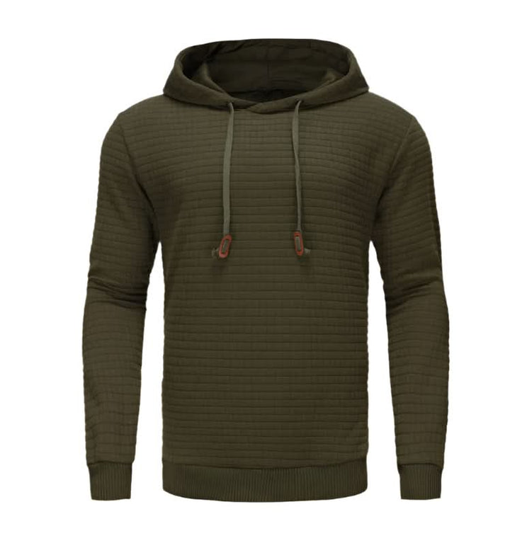 Sweat à capuche homme en maille gaufrée à passe-pouce coupe slim – Sport – vue 7