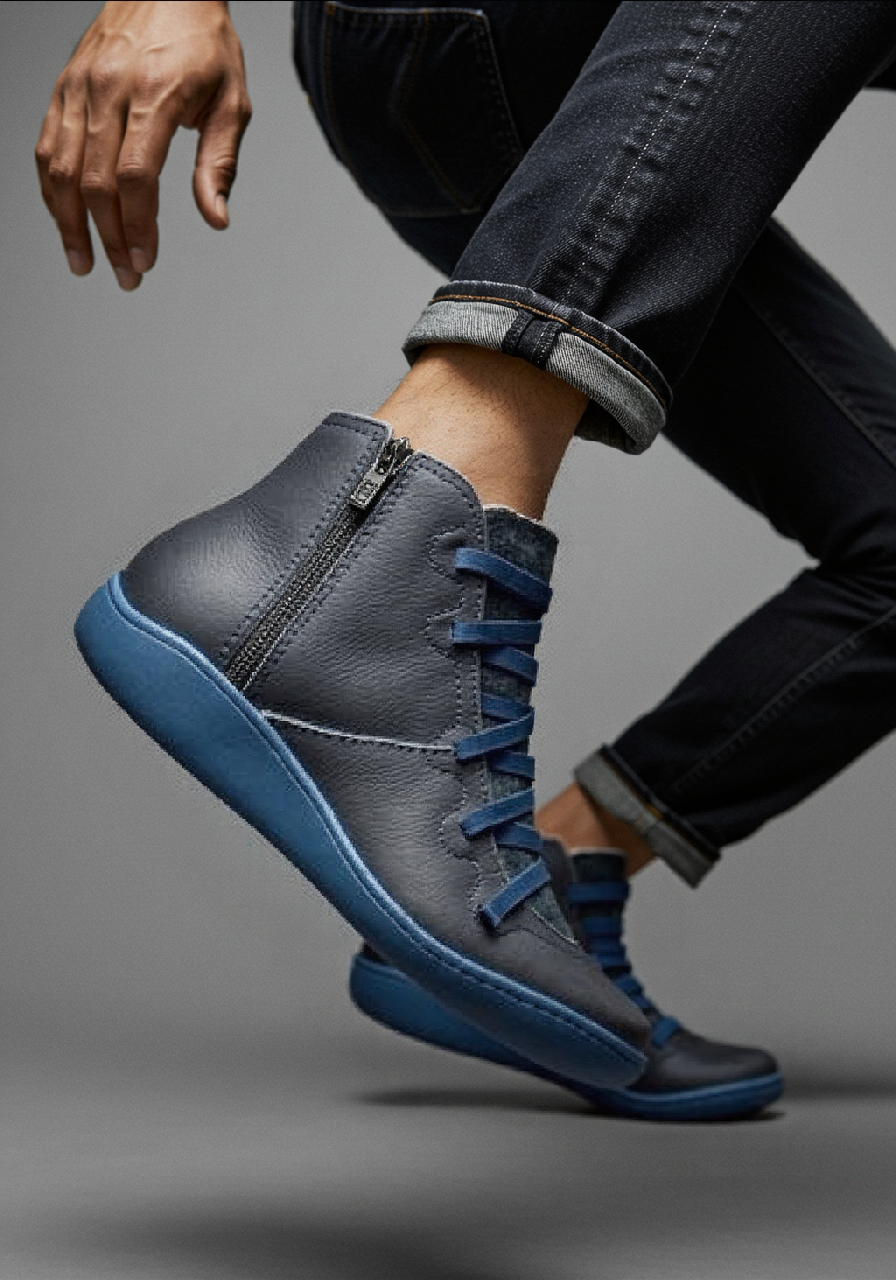 Bottines femme doublées à zip et lacets réglables – Bocata – vue 1