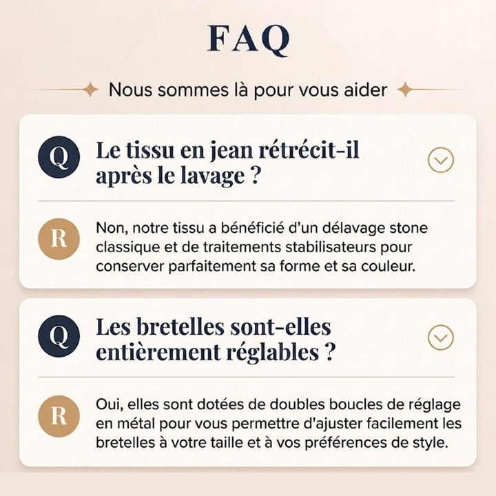Combinaison femme en jean ample à jambes larges et épaules dénudées – Lucie - vue 6