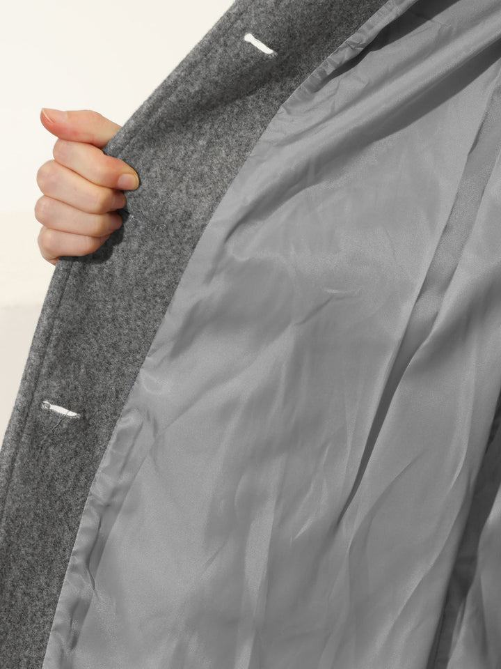 Manteau d'hiver femme à simple boutonnage et col classique – Élise - vue 5