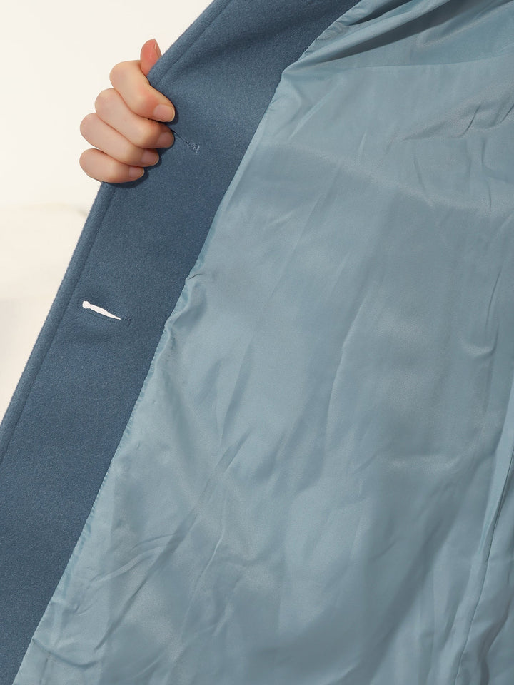 Manteau d'hiver femme à simple boutonnage et col classique – Élise - vue 9