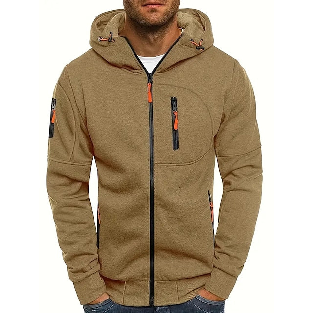 Sweat à capuche homme ultra-doux à capuche doublée – Angelo – Kaki